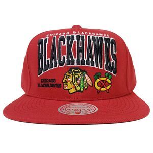Chicago‎ Blackhawks Mitchell & Ness NHL Snapback Hat Cap 3D Logo Red NWT